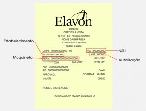 Comprovante Elavon